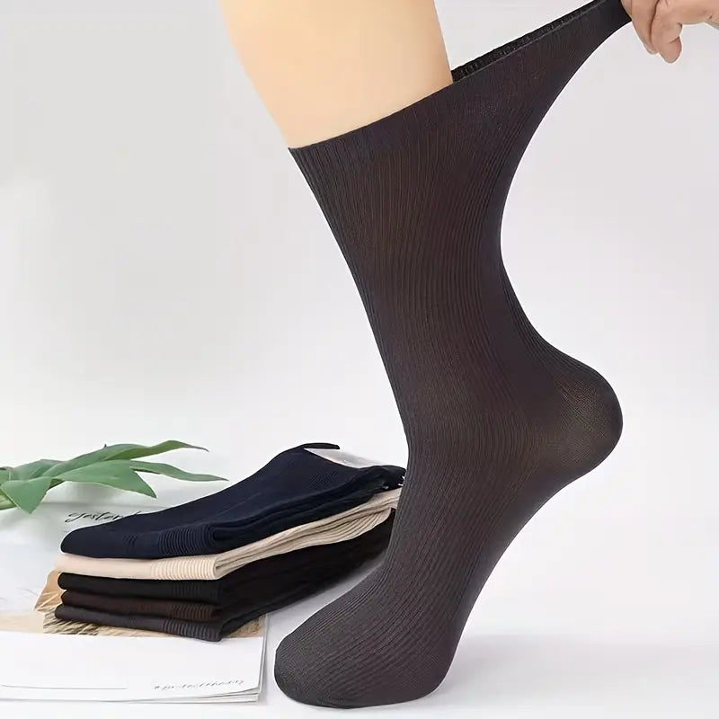 Lot de 4 paires de chaussettes homme classiques – Confortables, résistantes et élégantes, couleurs assorties