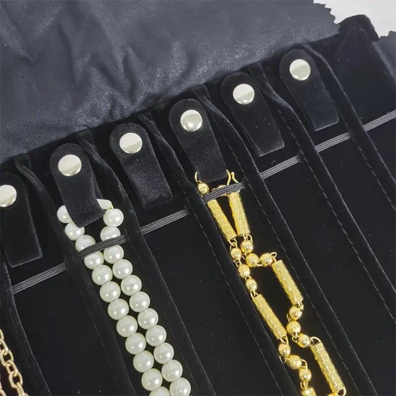 Trousse de Rangement pour Pinceaux et Outils – Étui en Tissu avec Boutons Pression, Multi-Couleurs