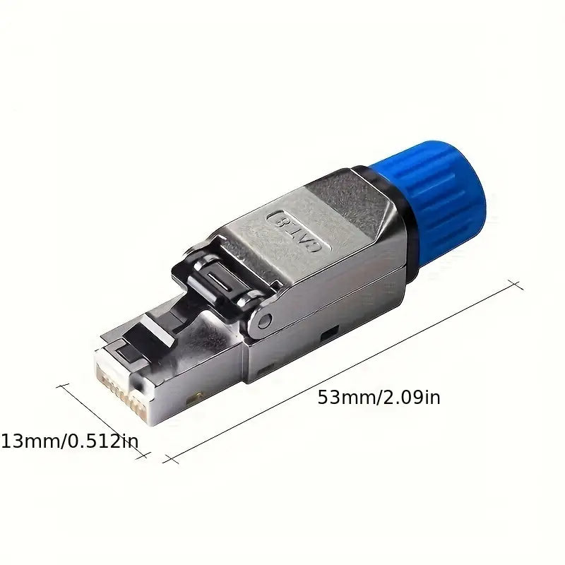 Connecteur RJ45 Blindé Cat6/Cat7 – Keystone Jack Ethernet Métallique Haute Performance | Composants Informatiques