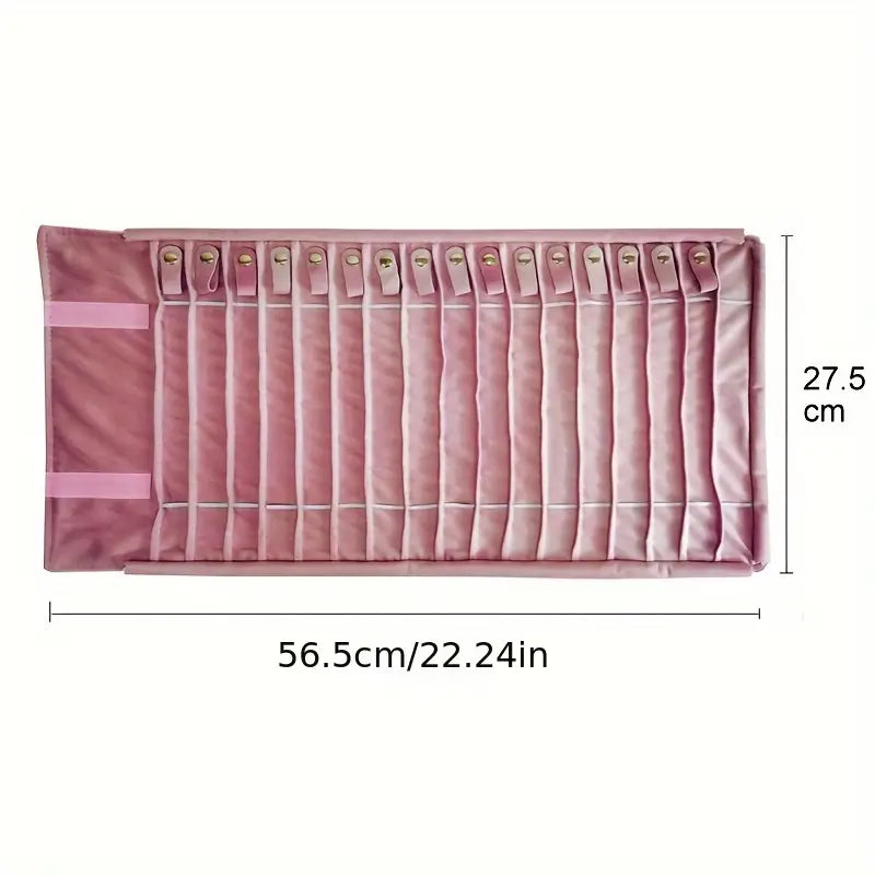 Trousse de Rangement pour Pinceaux et Outils – Étui en Tissu avec Boutons Pression, Multi-Couleurs