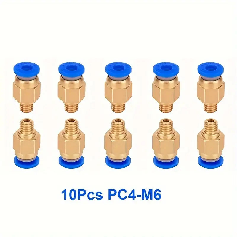 Raccord Pneumatique PC4-M6 pour Tube PTFE – Connecteur Rapide Haute Qualité pour Imprimante 3D et Extrudeur