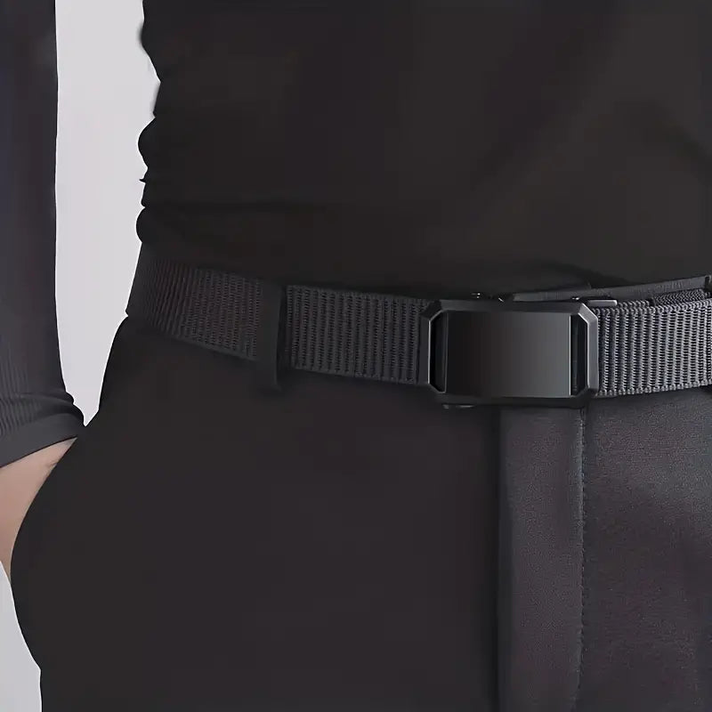 Ceinture tactique homme avec boucle automatique robuste – Accessoire pratique et résistant pour un look moderne