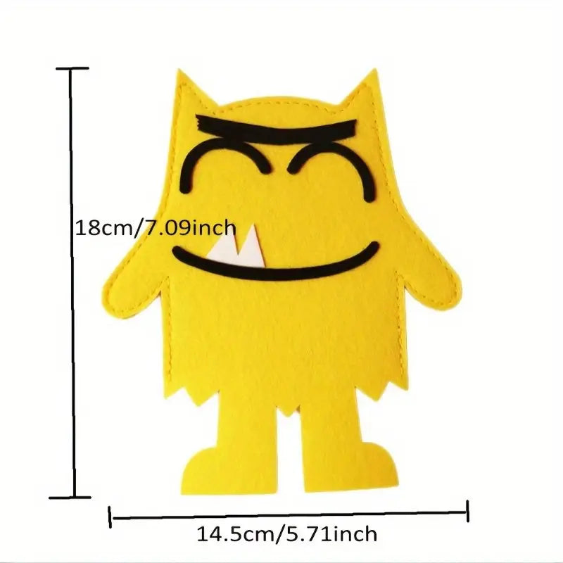 Marionnettes Émotions en Feutrine Colorée – Jeu Éducatif pour Théâtre, Histoires et Expression des Sentiments