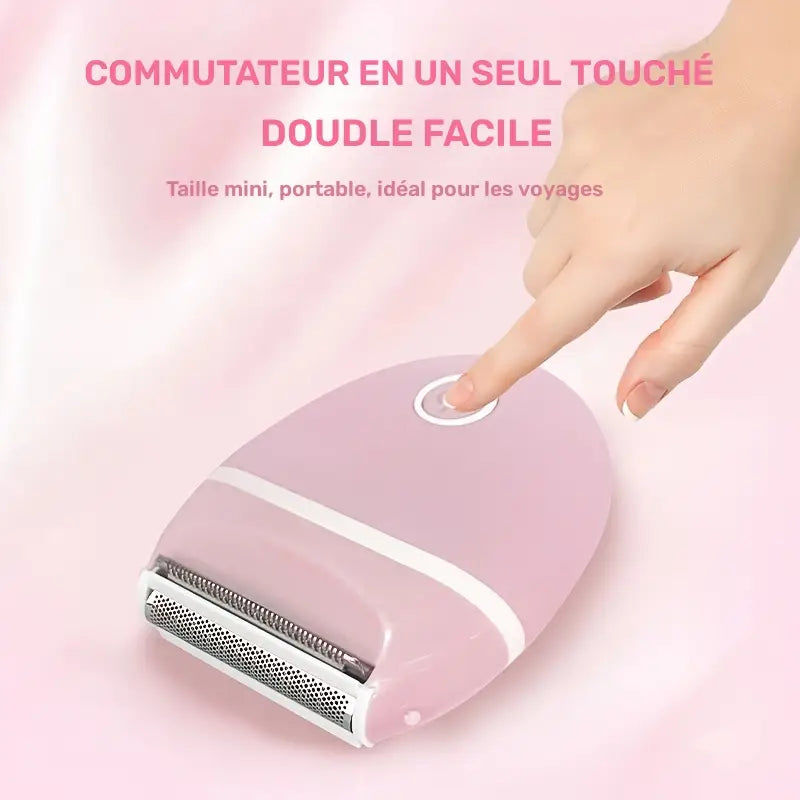 Rasoir Électrique Femme – Épilateur Rechargeable Sans Douleur pour Jambes, Aisselles et Bikini