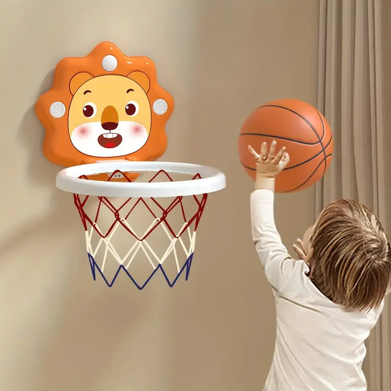 Panier de basket mural pour enfants avec ballon – Jeu sportif intérieur et extérieur