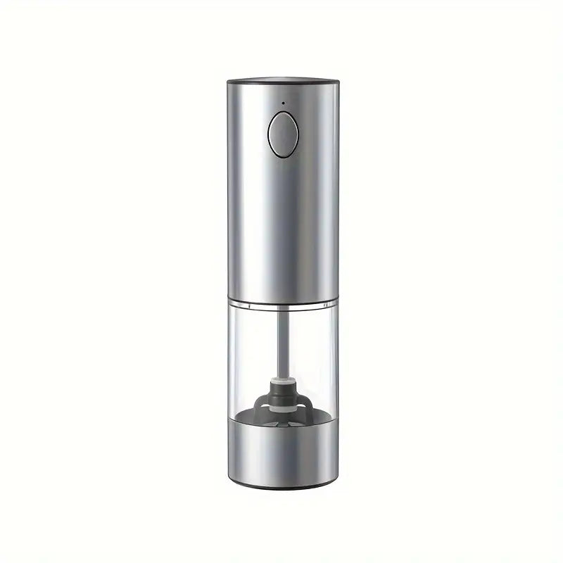 Moulin à Poivre Électrique Rechargeable – Broyeur Inox avec Réservoir Transparent