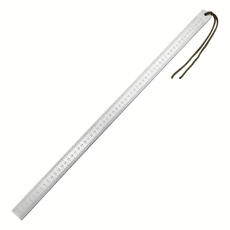 Règle Métallique 50 cm en Acier Inoxydable – Outil de Mesure Précis avec Graduation Double Face