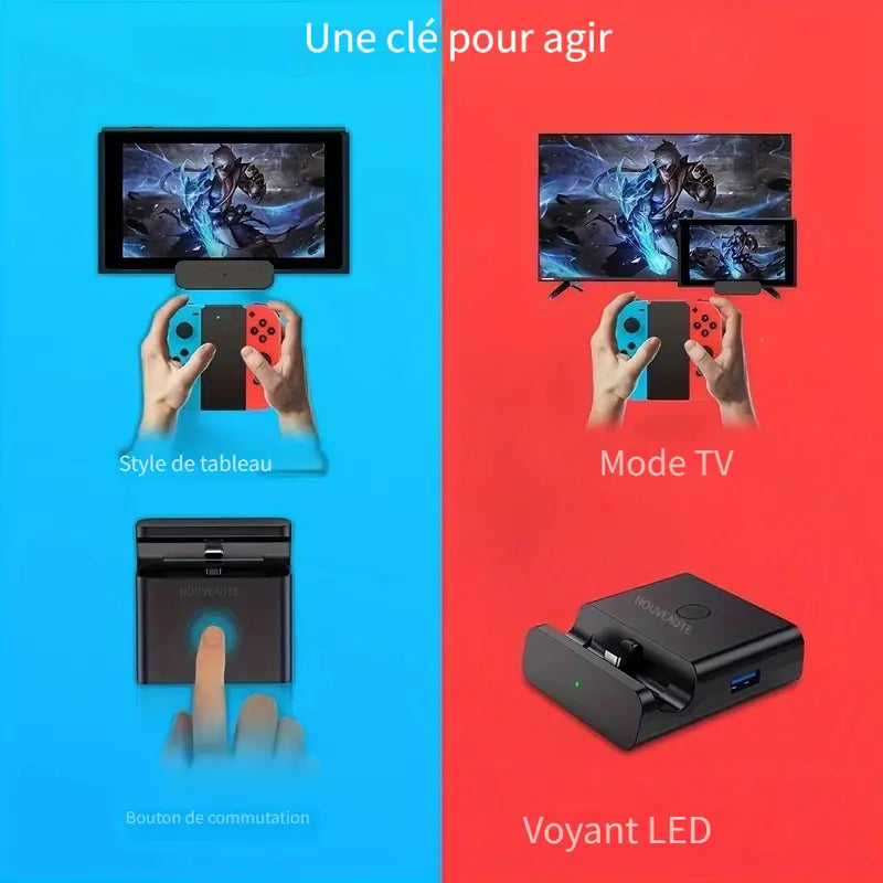 Station de Chargement USB-C – Dock Support Smartphone Universel Compact | Hubs et Adaptateurs
