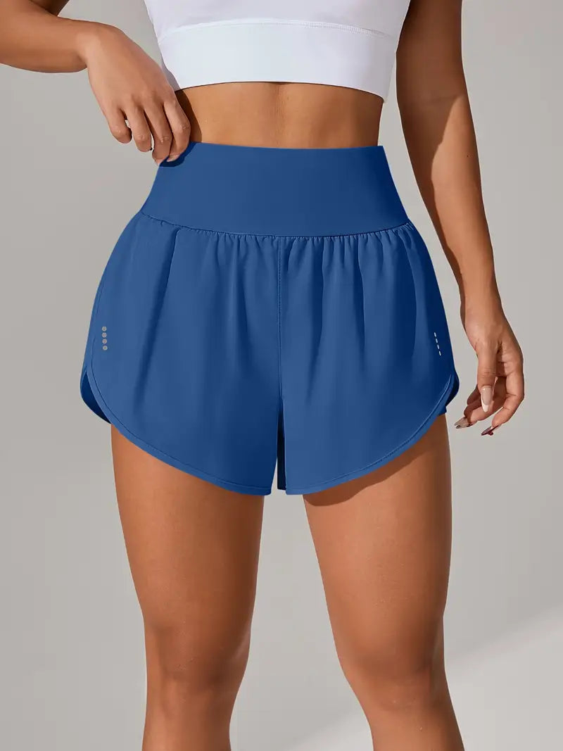 Short de sport femme taille haute – Short fitness respirant et confortable pour entraînement