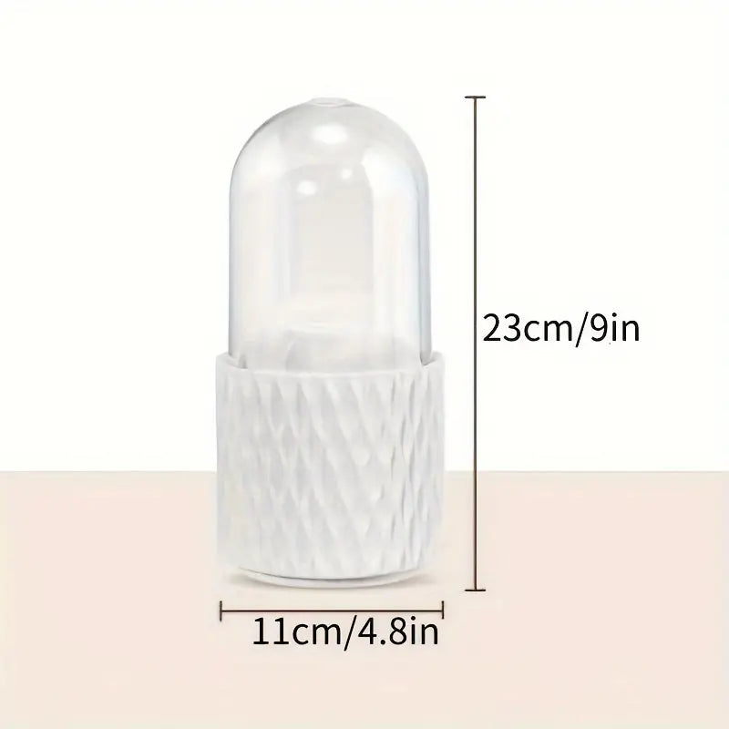 Organisateur de Maquillage avec Couvercle Transparent – Boîte de Rangement Pinceaux et Cosmétiques Élégante et Anti-Poussière