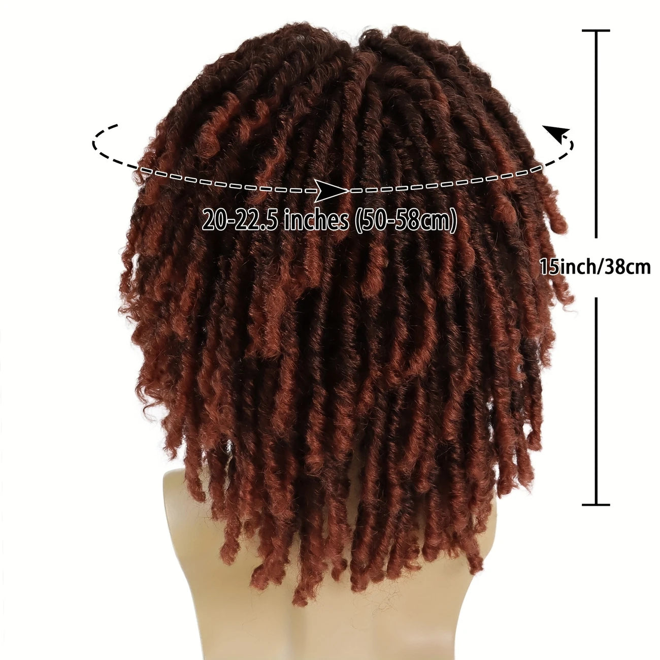 Perruque Homme Rasta Afro Twist – Dreadlocks Synthétiques 35.56 cm