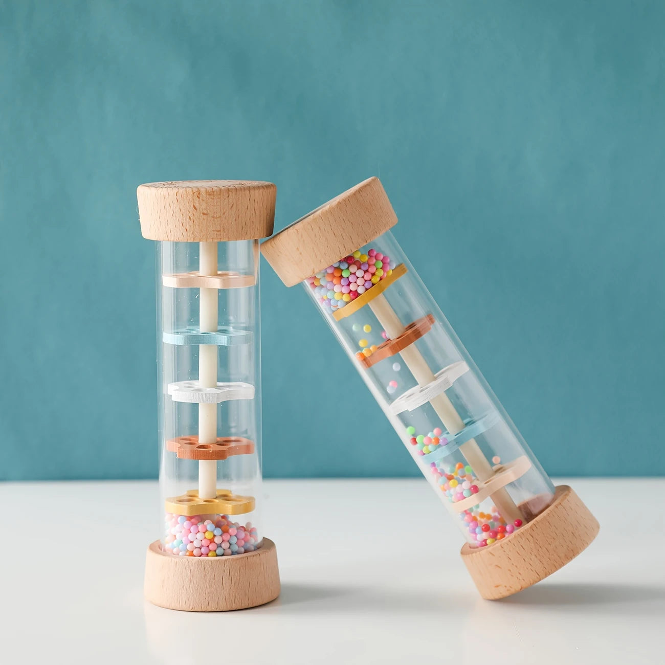Bâton de Pluie Sensoriel – Instrument Musical Éveil Bébé et Relaxation Sonore