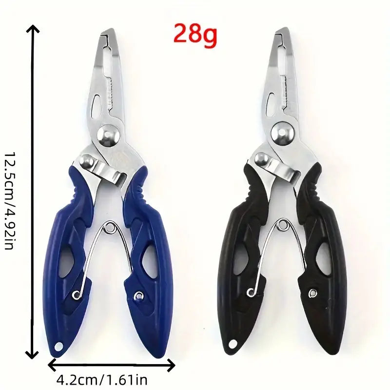 Pince multifonction de pêche en acier inoxydable – Coupe-fil, anneaux et hameçons