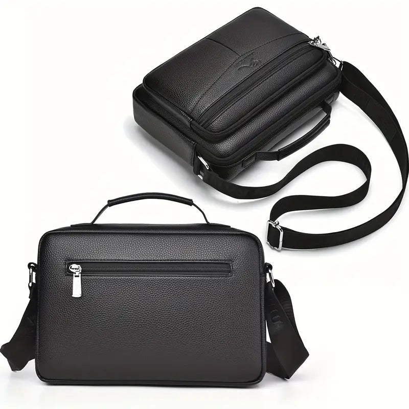 Sac bandoulière homme en cuir – Élégant et pratique pour le bureau et les voyages
