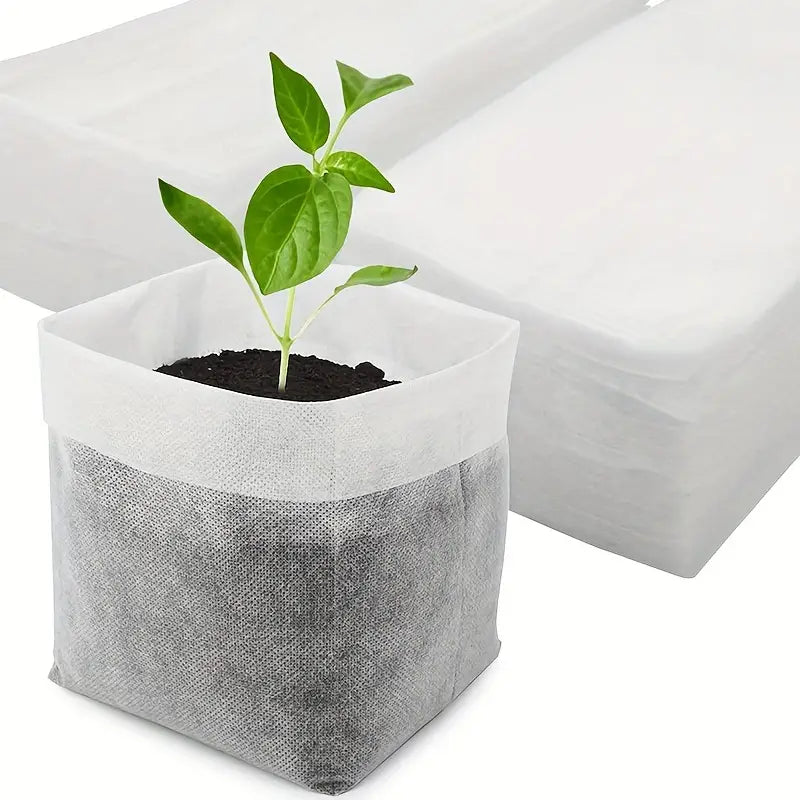 Sacs de culture en tissu non tissé Pots de plantation respirants pour semis, boutures et jeunes plants | Entretien des plantes