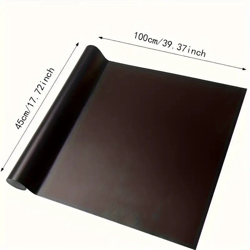 Papier Peint Adhésif Noir Mat – Rouleau 45x100 cm, Étanche et Facile à Poser pour Décoration Murale et Meubles