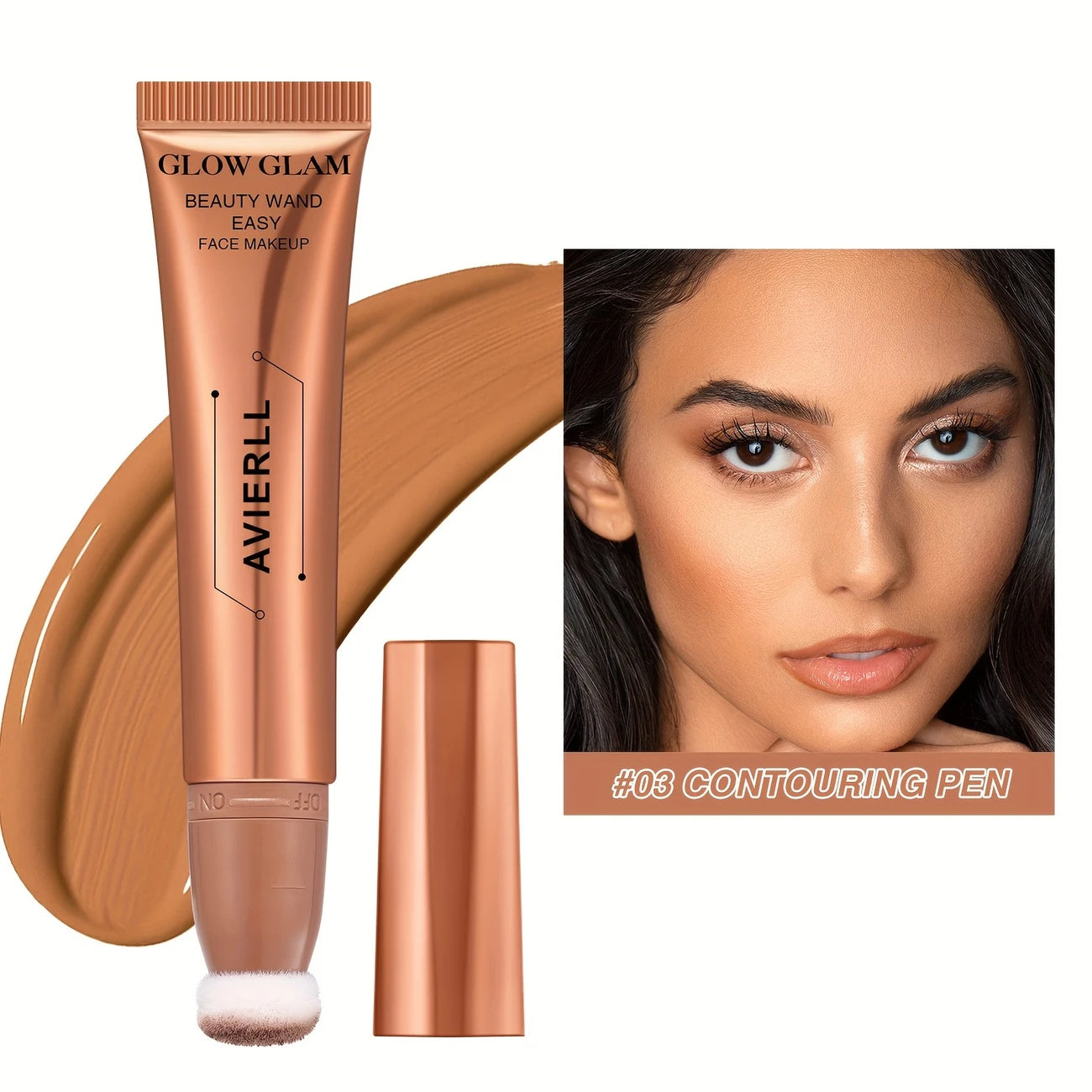 Blush Liquide Glow Glam #01/#02/#03 – Applicateur Éponge Intégré | Effet Bonne Mine Instantané