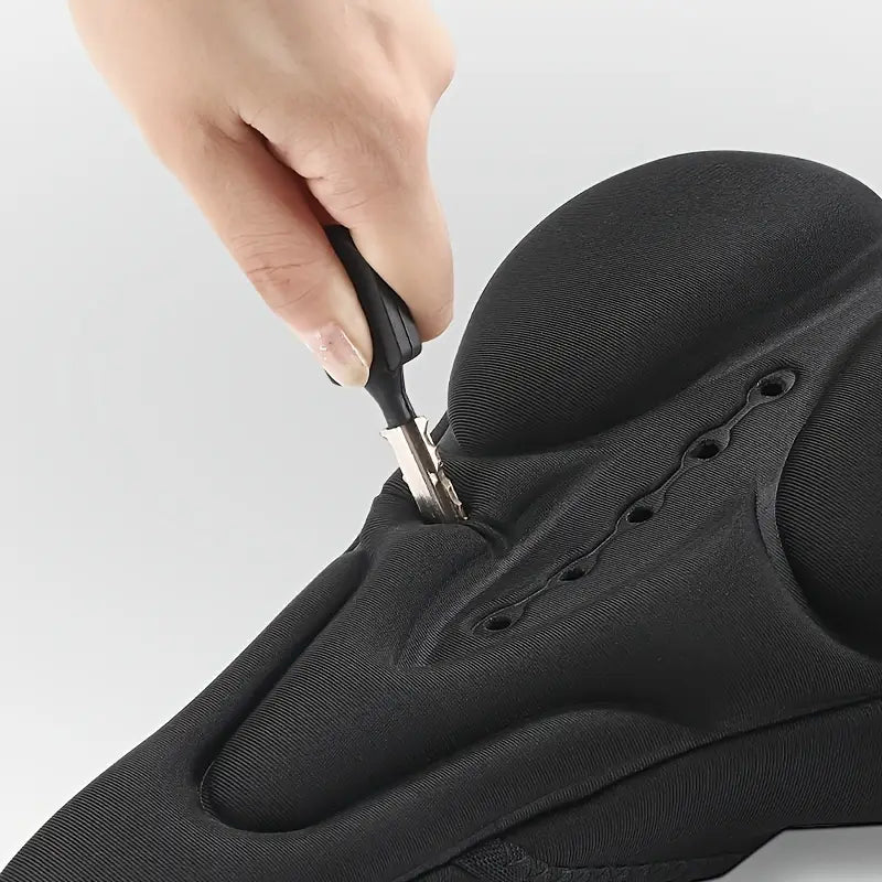 Coussin de selle vélo rembourré – Housse de selle ergonomique anti-chocs et respirante pour cyclisme longue distance