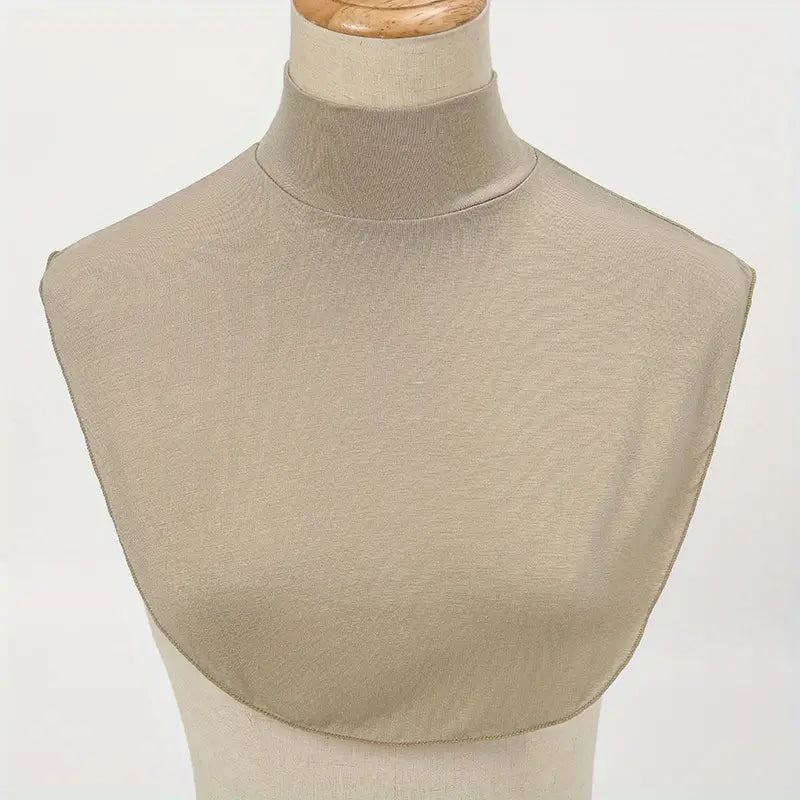 Faux col femme col roulé blanc – Col amovible simple et élégant pour chemisiers, pulls et manteaux