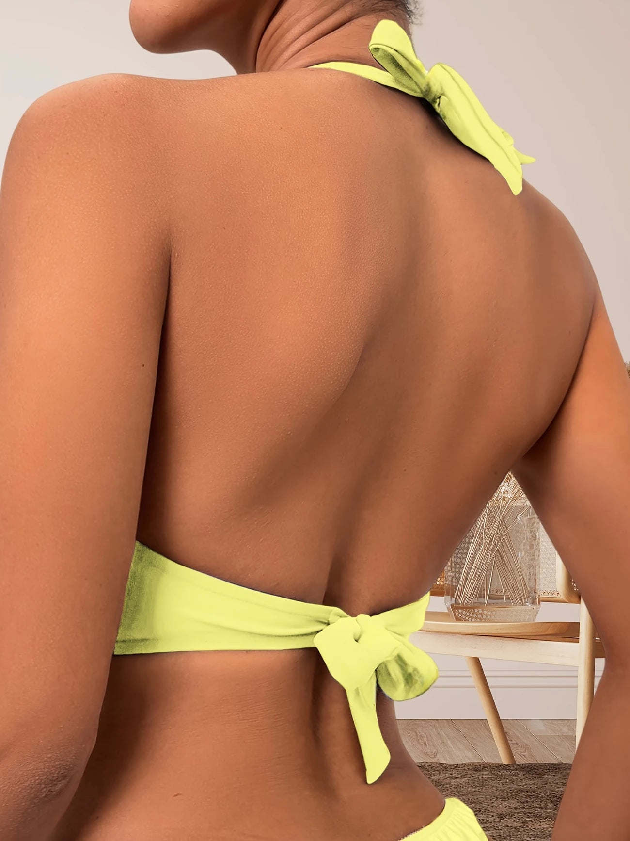 Haut de Bikini Femme – Décolleté Croisé, Maintien et Style Assuré