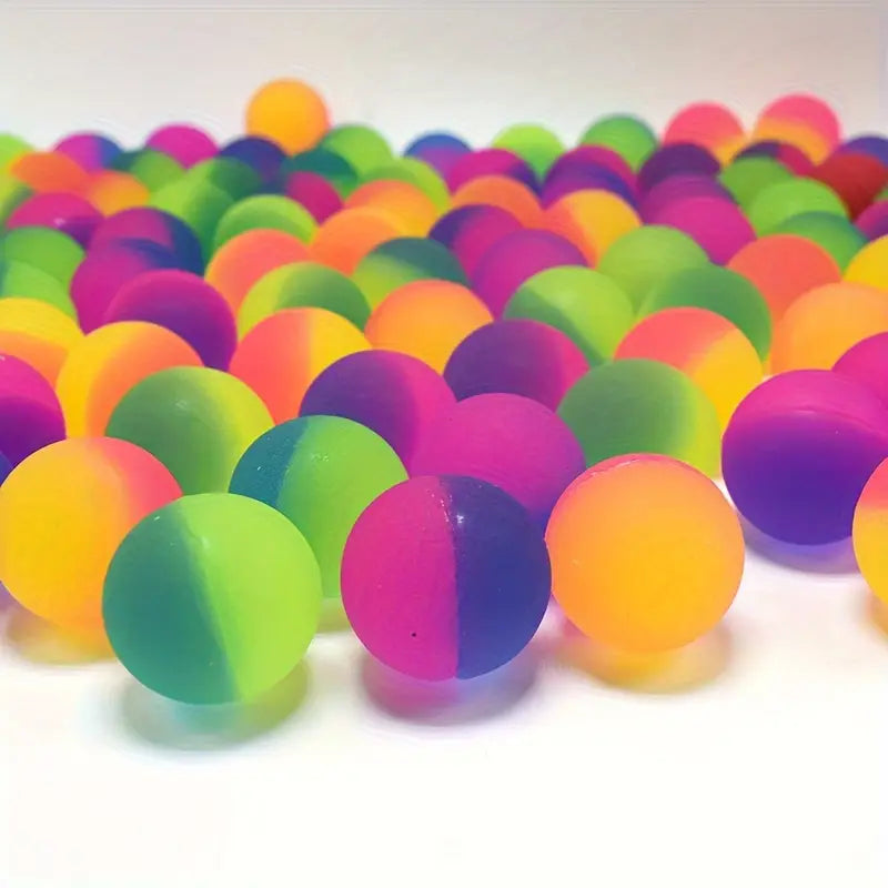 Mini balles rebondissantes colorées 2,5 cm – Jouet amusant pour enfants et jeux d’extérieur