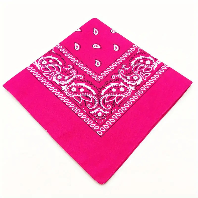 Bandana homme rouge à motifs paisley – Écharpe légère et polyvalente pour style tendance