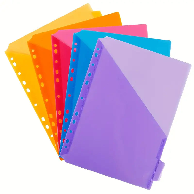 Intercalaires plastifiés A4 à onglets colorés – Séparateurs 6 positions pour classeur à anneaux, classement facile des documents