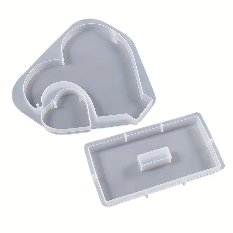 Moule en Silicone Cœur Suspendu pour Résine Époxy – Création de Bijoux et Décoration Florale Personnalisée