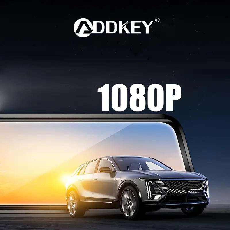 Rétroviseur Voiture Tactile avec Caméra Intégrée – Grand Écran HD, Champ de Vision Réglable