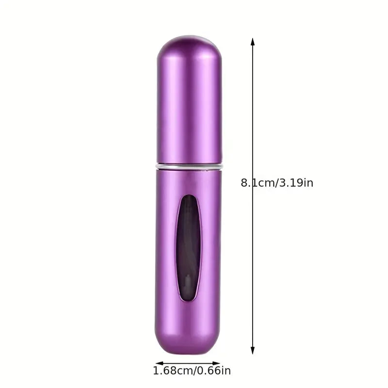 Mini Flacon Rechargeable de Voyage – Atomiseur Parfum Vide en Aluminium 5 ml