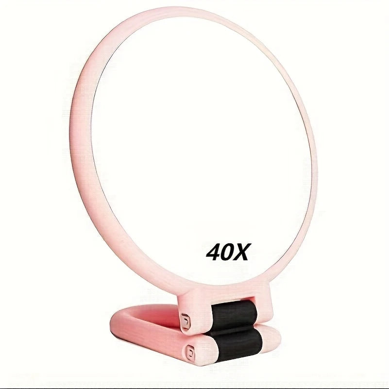 Miroir de Maquillage Grossissant 30/40X – Précision Extrême pour Épilation, Soins du Visage et Maquillage Détaillé