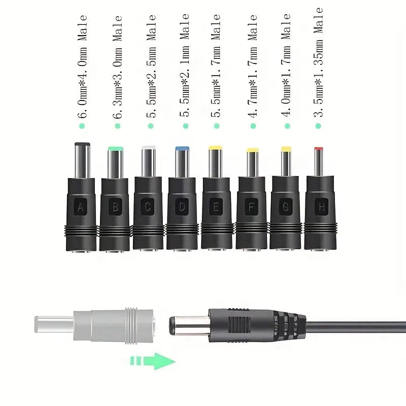 Câble USB avec 10 Embouts d’Adaptateur Universel – Chargeur Polyvalent pour Appareils Électroniques DC 5V