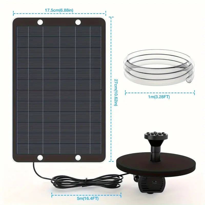 Fontaine Solaire de Jardin – Pompe Écologique pour Bassins, Étangs et Décoration Extérieure