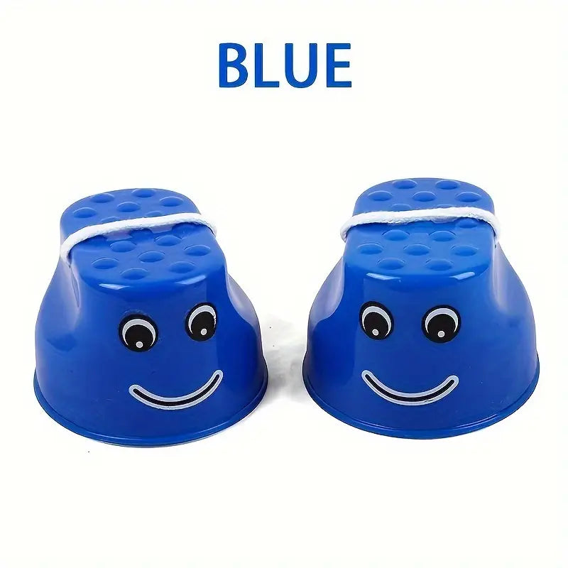 Échasses pour enfants en plastique – Jeu d’équilibre extérieur amusant et éducatif