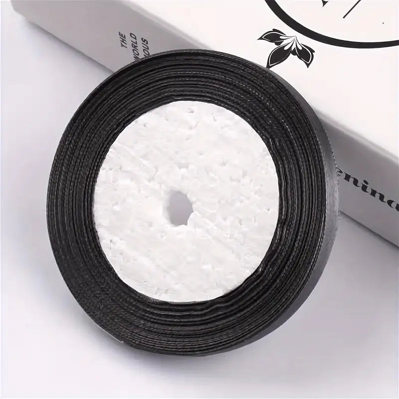 Ruban Satin Coloré pour Emballages Cadeaux – Bobine de Ruban Décoratif DIY, Fêtes et Mariages