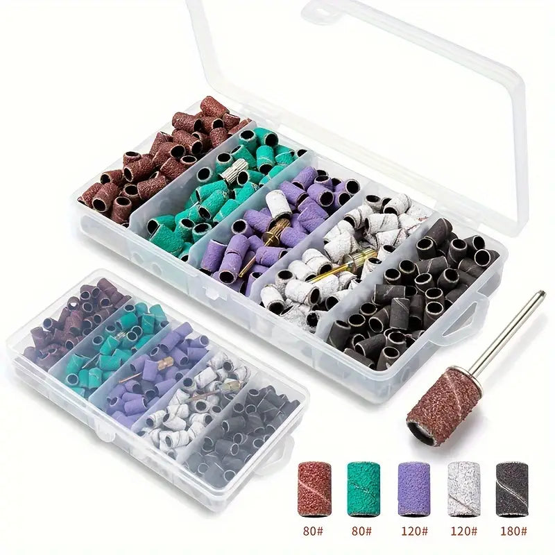 Lot de Manchons de Ponçage Grain 80/120/180 avec Mandrin – Accessoires pour Polissage et Finition Précise