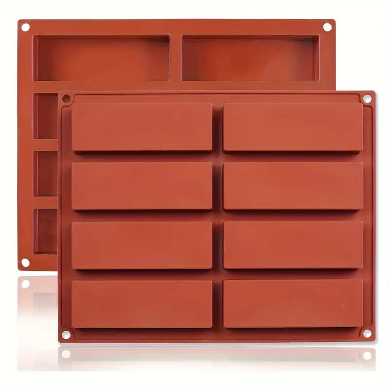 Moule Silicone 8 Cavités pour Barres Énergétiques et Barres de Céréales – Résistant au Chaleur, Antiadhésif et Réutilisable