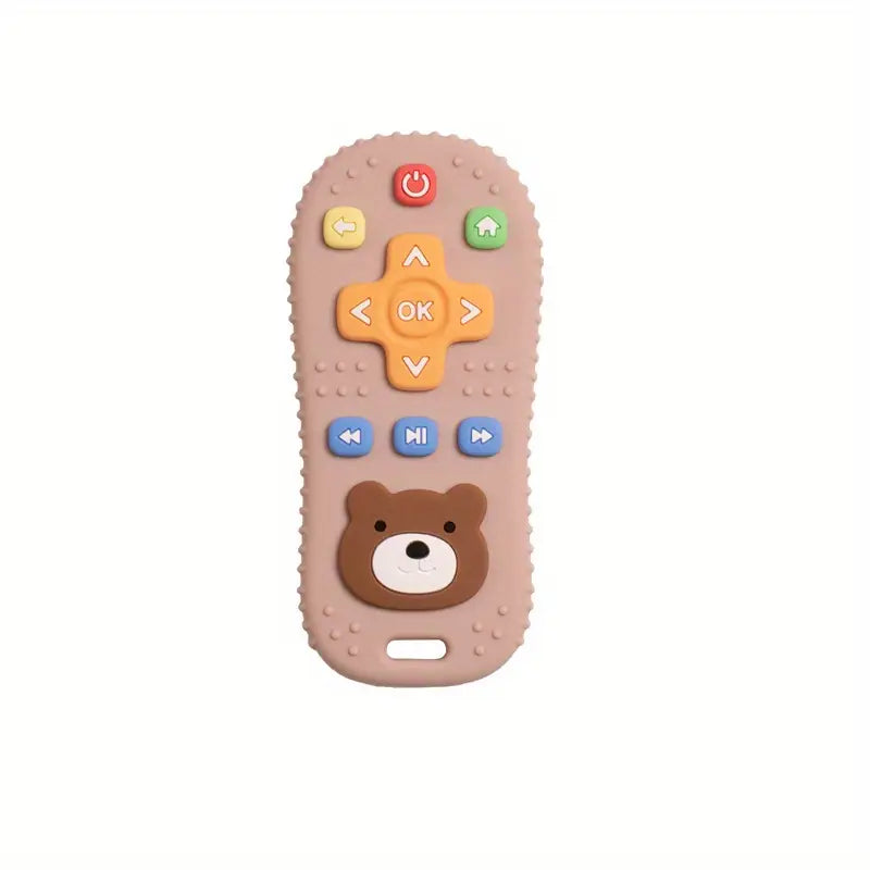 Télécommande Jouet Éducative en Silicone pour Bébé – Jeu d’Éveil Sensoriel et Imitation