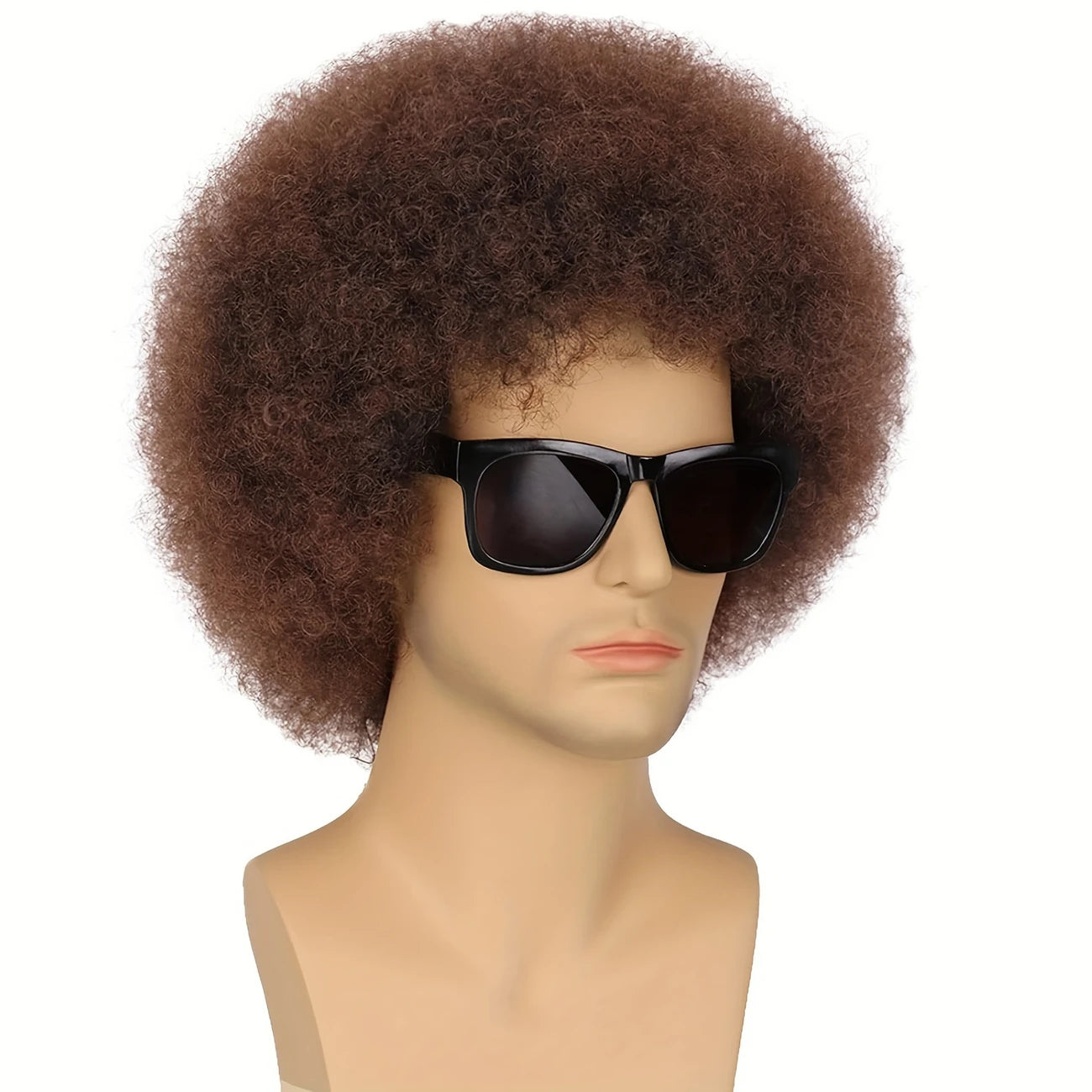 Perruque Afro Homme Volumineuse – Look Vintage Années 70 pour Déguisement, Disco ou Carnaval