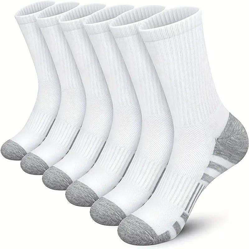 Lot de 6 paires de chaussettes noires homme – Confortables, résistantes et respirantes
