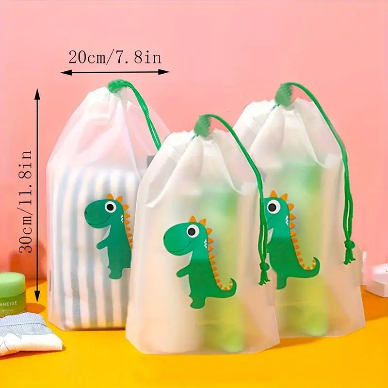 Sacs de rangement voyage étanches  Pochette à cordon motifs animaux et cactus