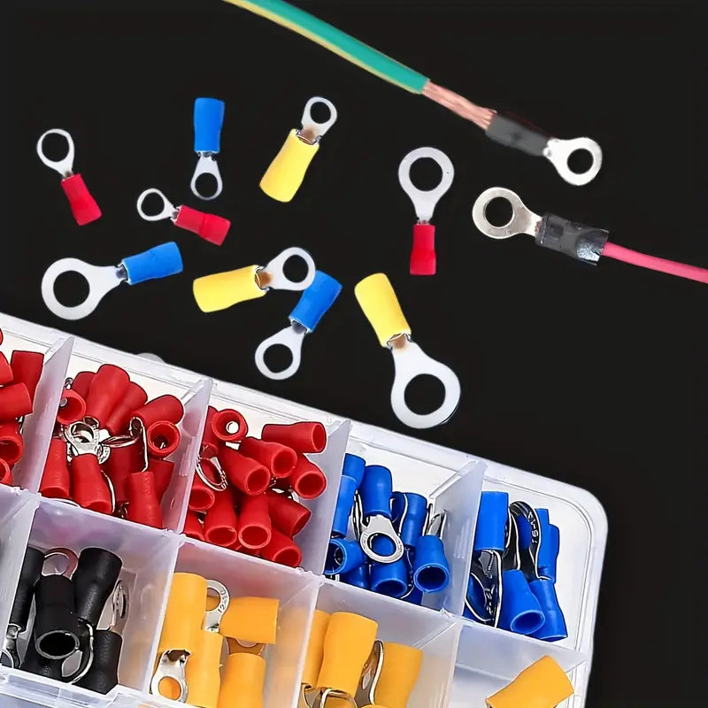 Kit Cosses à Œillet Isolées Multicolores – Connecteurs Électriques pour Électronique Industrielle