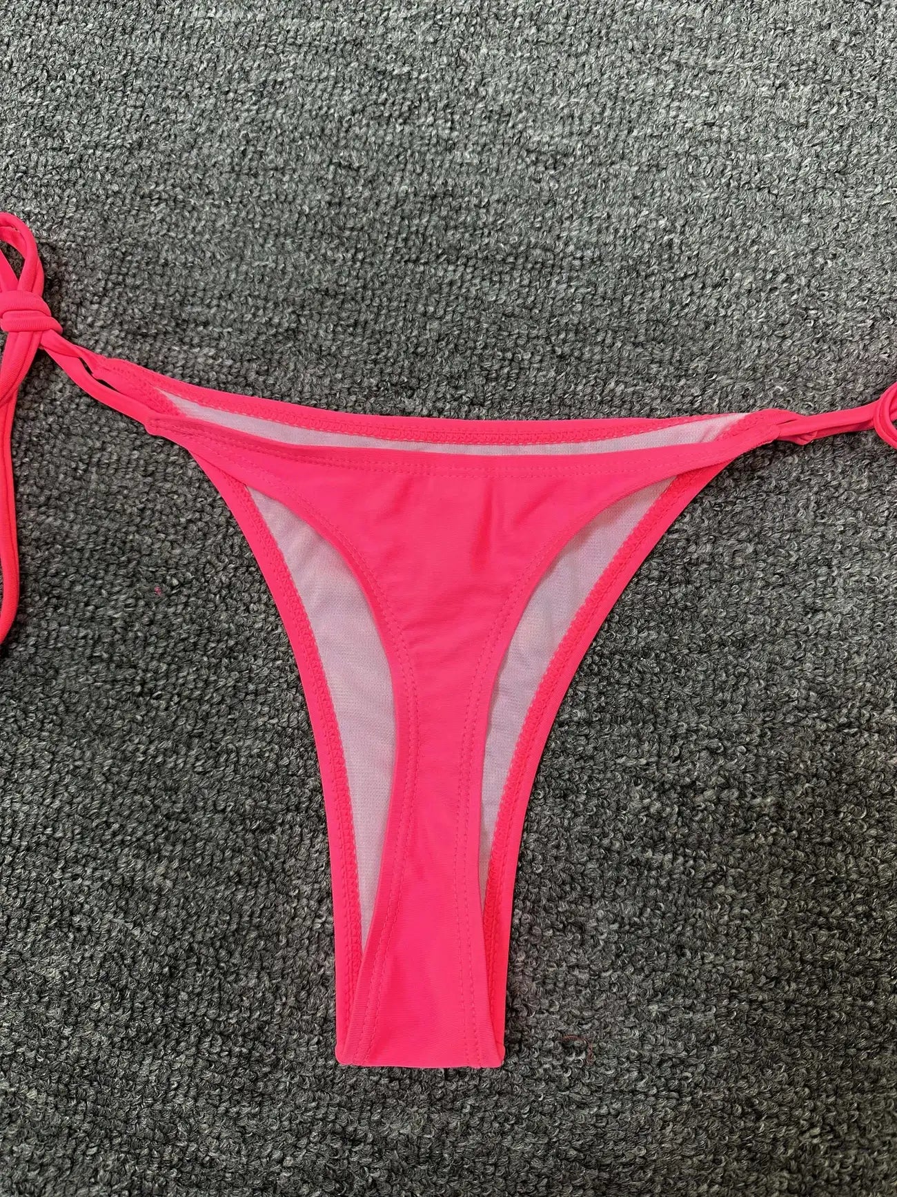 Bas de Bikini Ficelle Femme – Ultra Échancré, Taille Haute Sexy, Noué sur les Côtés
