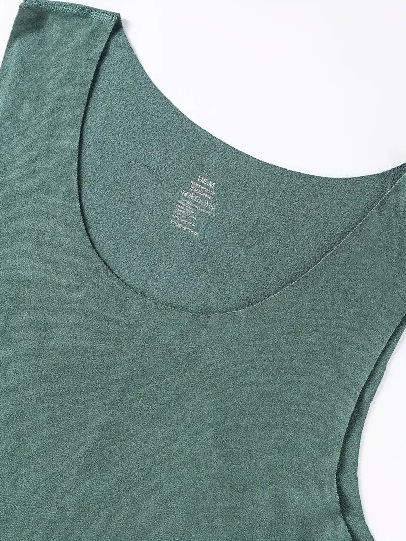 Débardeur thermique homme – Lot de 3 (noir, bleu, vert) – Sous-vêtements chauds respirants pour l’hiver