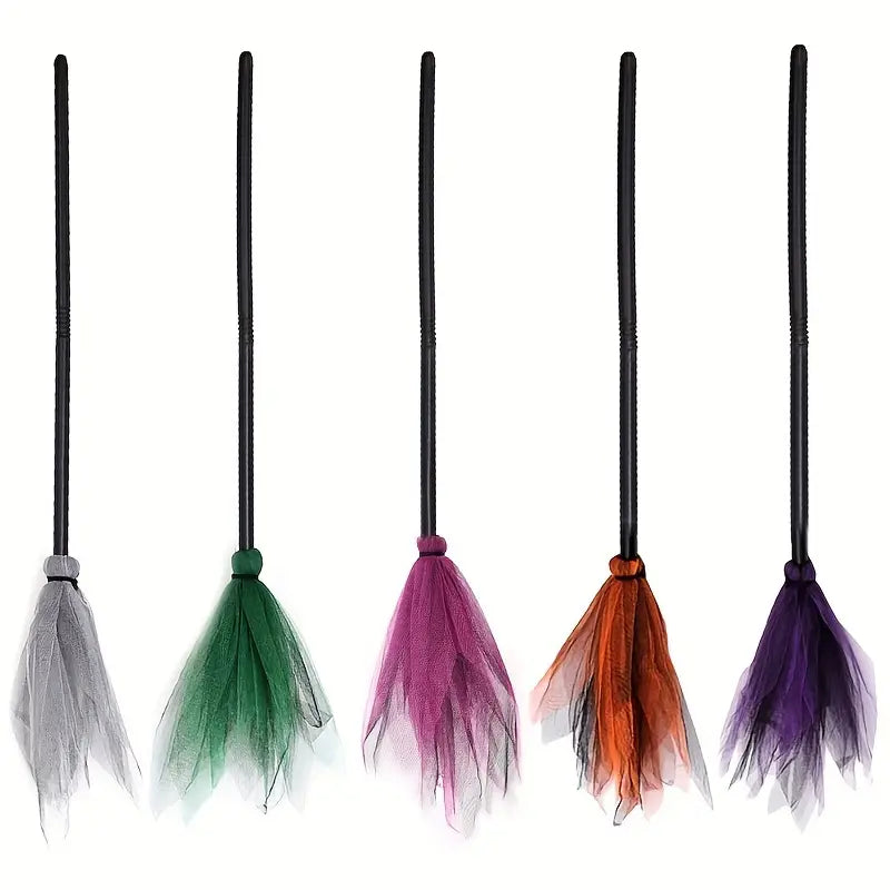 Balai de sorcière coloré pour enfants – Accessoire déguisement Halloween et fête costumée
