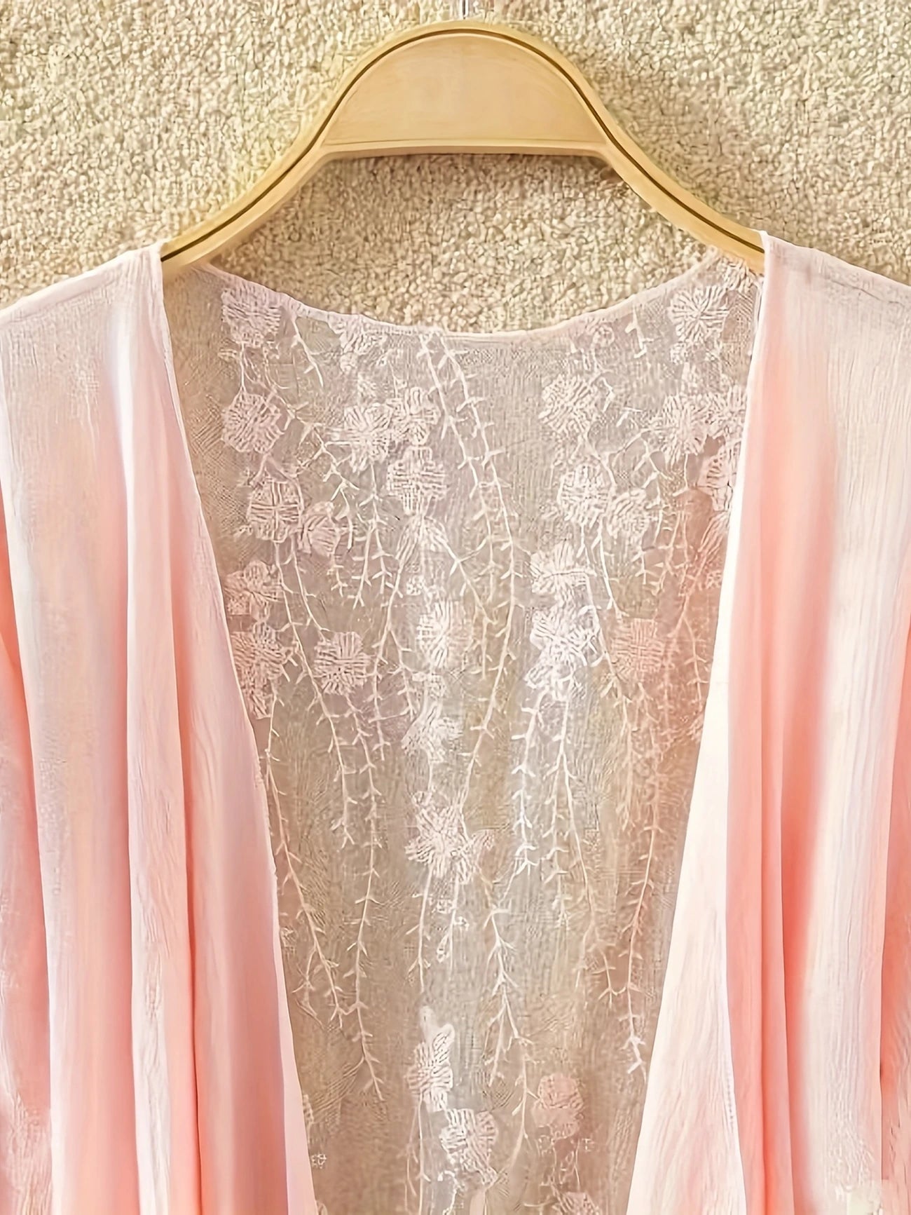 Kimono de Plage Long Femme – Léger et Fluide, Parfait pour l'Été