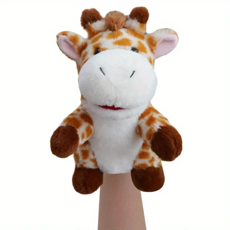 Marionnettes Animaux Sauvages en Peluche – Jouets Éducatifs pour Théâtre et Histoires d’Enfants