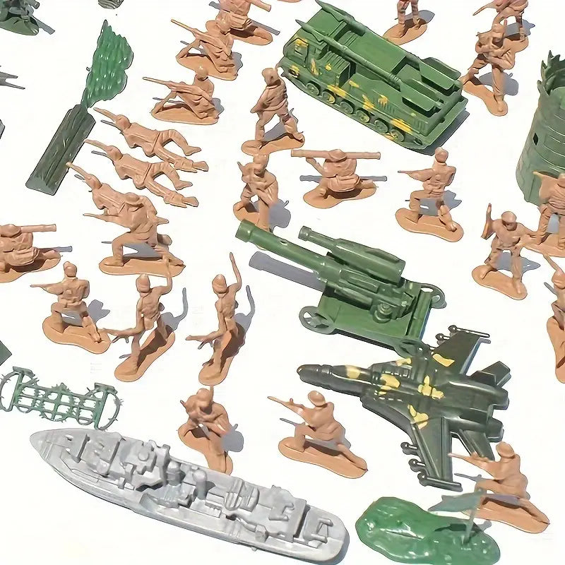 Ensemble de Figurines Soldats Militaires avec Véhicules et Accessoires – Jeu de Guerre pour Enfants