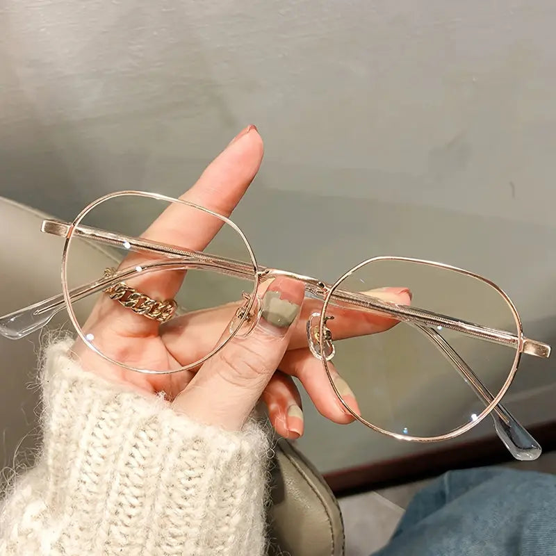 Lunettes femme rondes rétro – Monture fine noire élégante et tendance