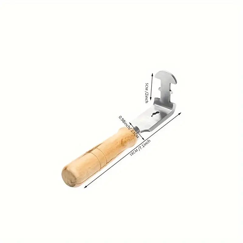 Grattoir à cire d’opercule avec manche en bois – Outil apicole indispensable pour désoperculer les cadres